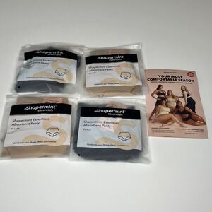 Shapemint Essentials Absorbent Panty Leakproof  51424  Women Multiple Colors NEW